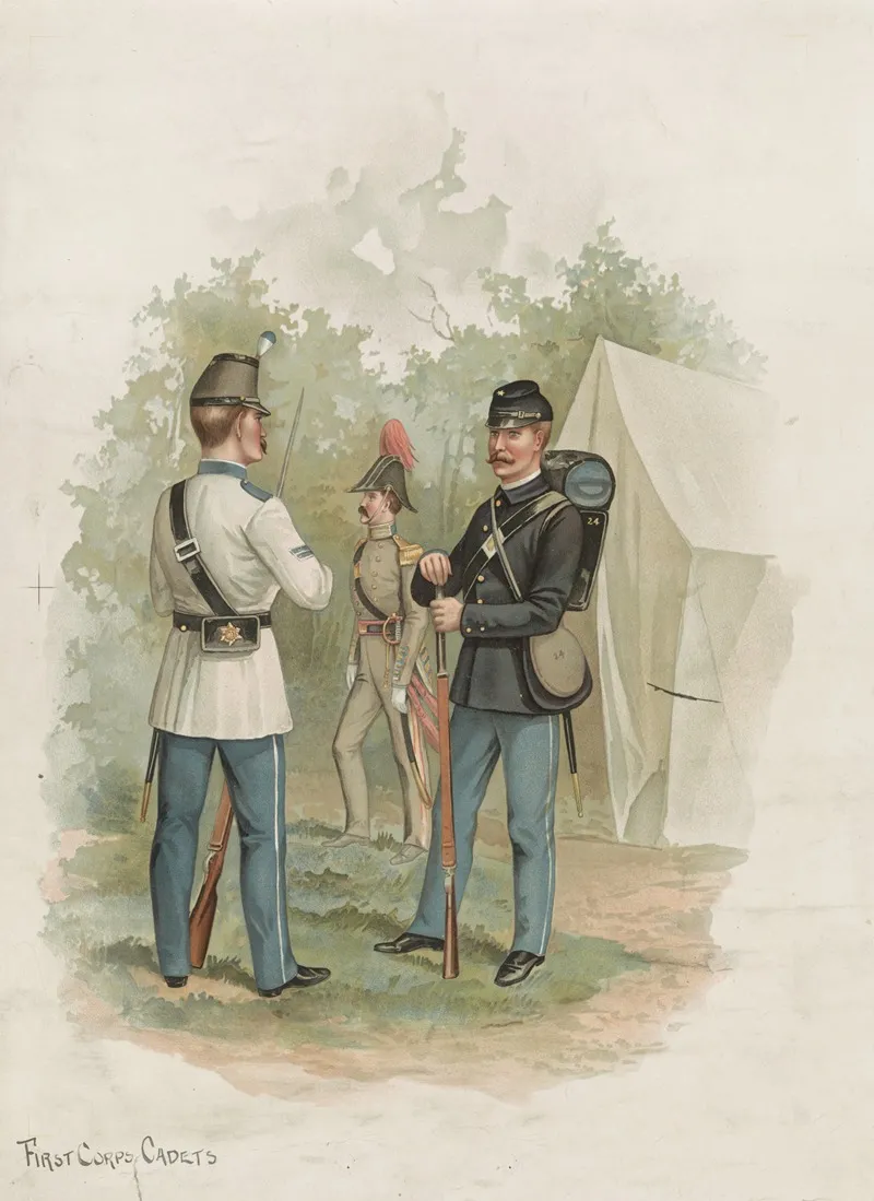 First Corps Cadets Wall Art by G.H. Buek &amp; Co. - High-Resolution Digital Print