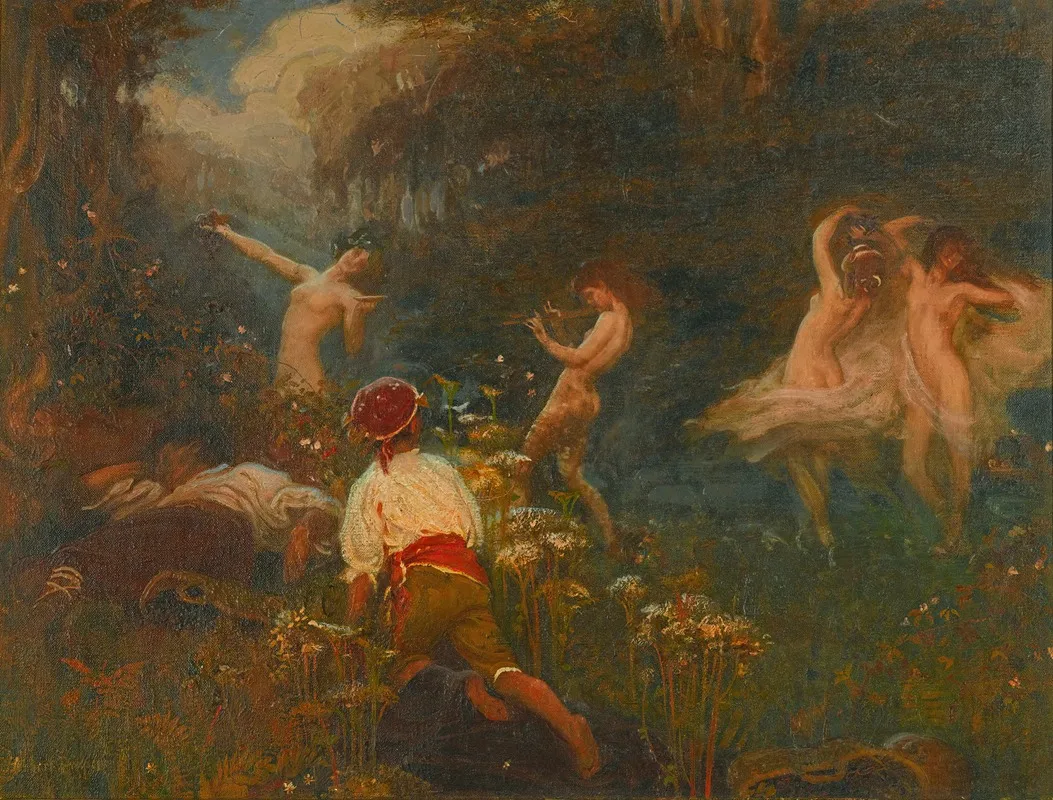 First Sketch For The Vintage Morn Wall Art by Herbert James Draper - High-Resolution Digital Print