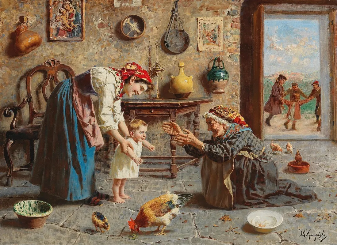 First Steps Wall Art by Eugenio Zampighi - High-Resolution Digital Print