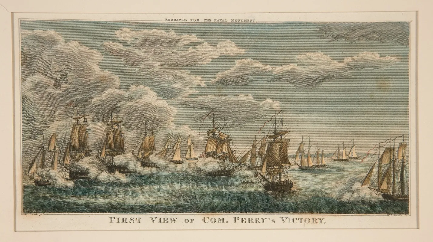First View Of Com Perrys Victory Wall Art by W. B. Annin - High-Resolution Digital Print