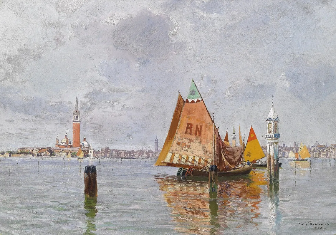 Fischerboote In Der Lagune Von Venedig Wall Art by Carlo Brancaccio - High-Resolution Digital Print