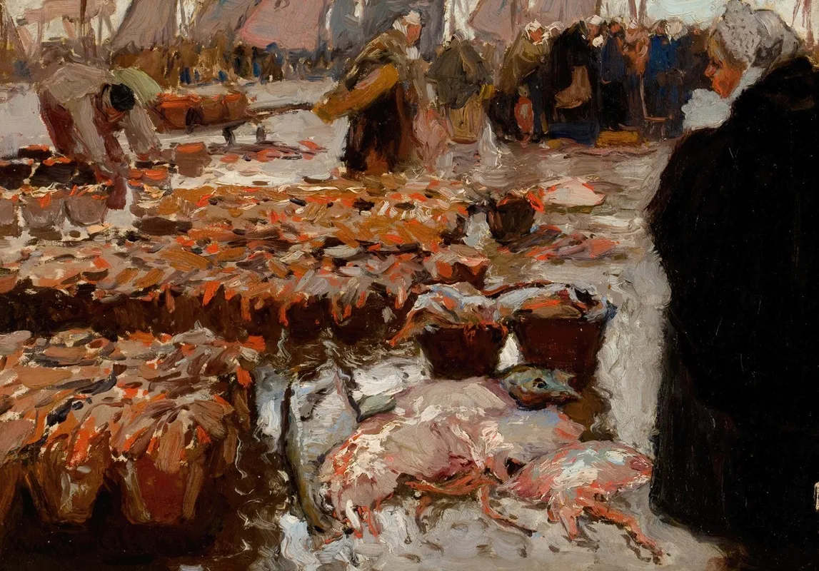 Fish Market 3 Wall Art by Hans Von Bartels - High-Resolution Digital Print