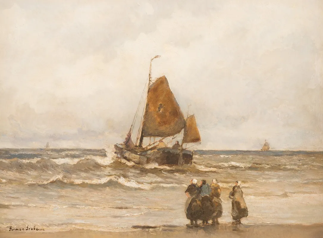 Fisher Taking Off Wall Art by German Grobe - High-Resolution Digital Print