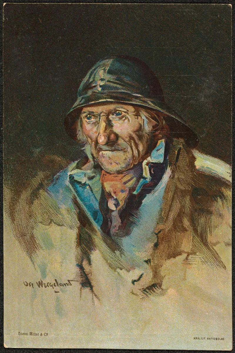Fisherman 9 Wall Art by Oscar Wergeland - High-Resolution Digital Print