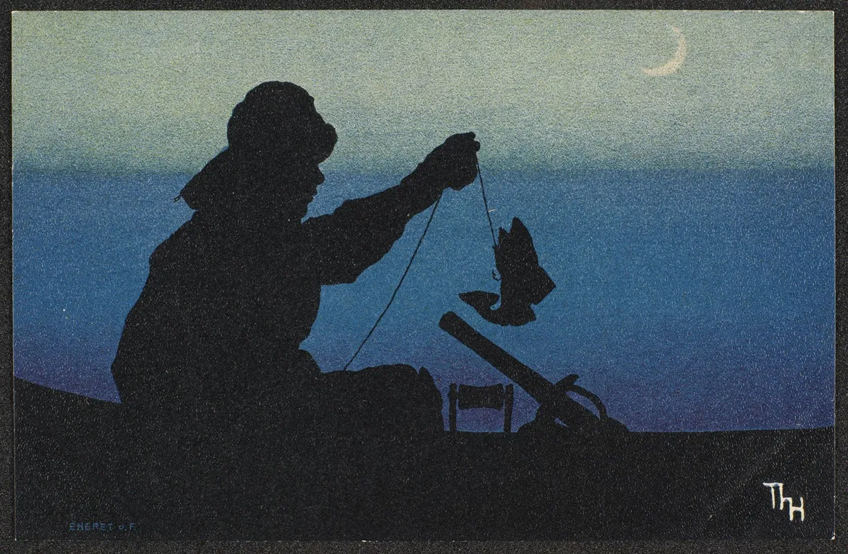 Fisherman In Silhouette