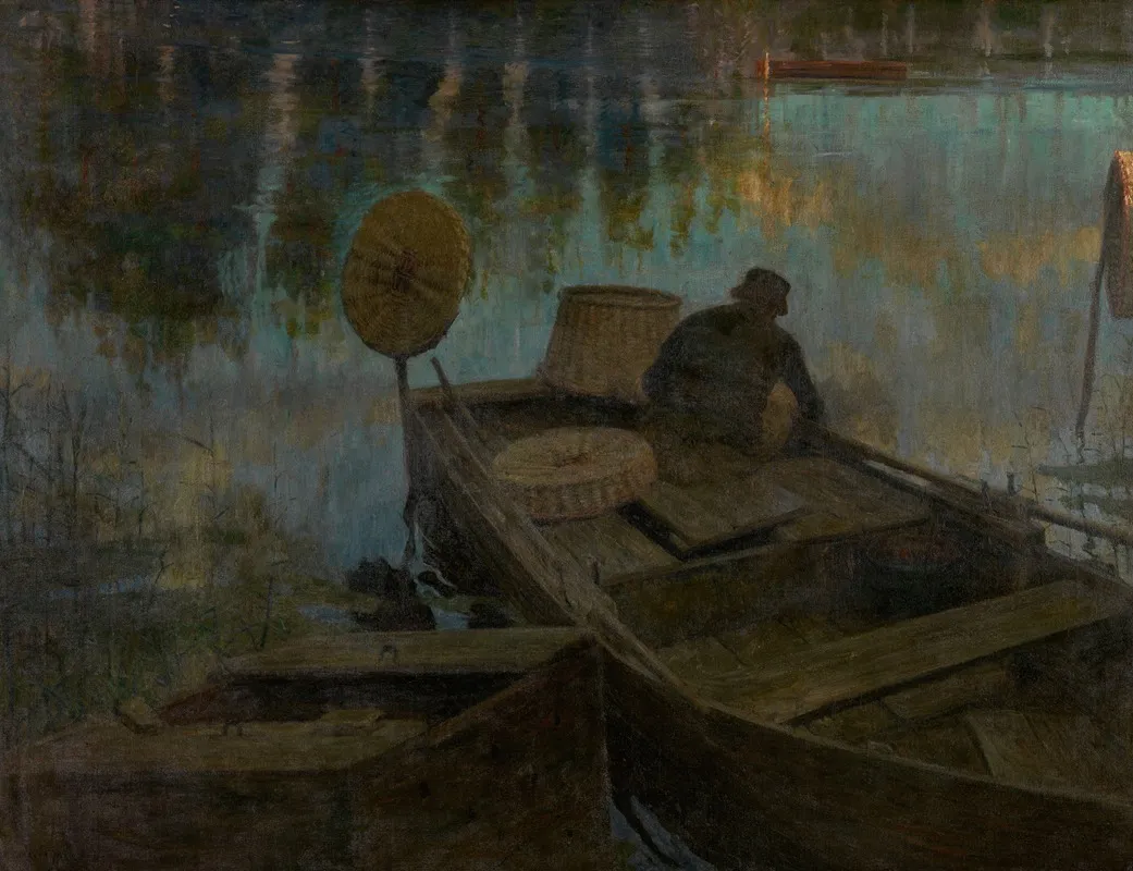 Fisherman In The Moonlight
