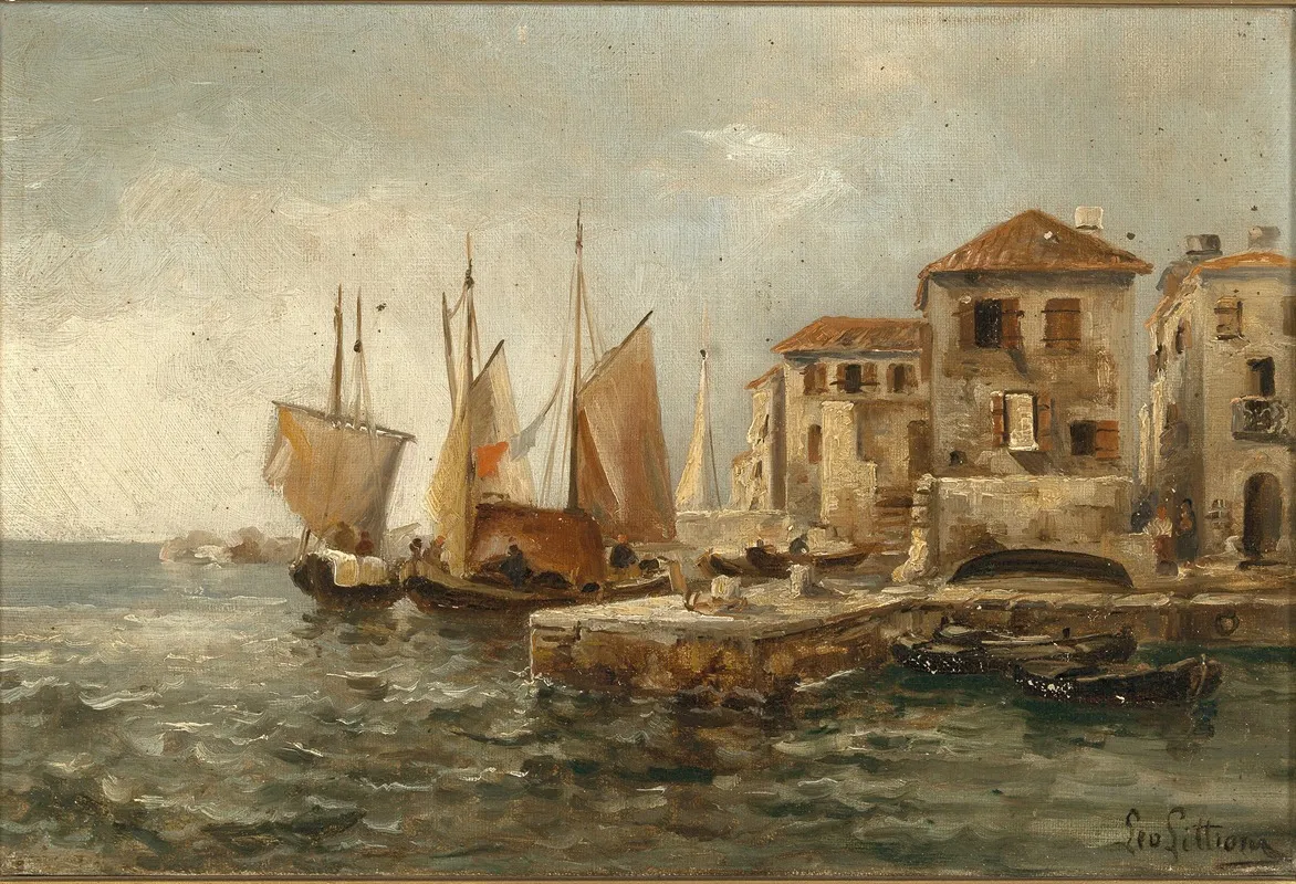 Fishermen In The Harbour Of Volosco