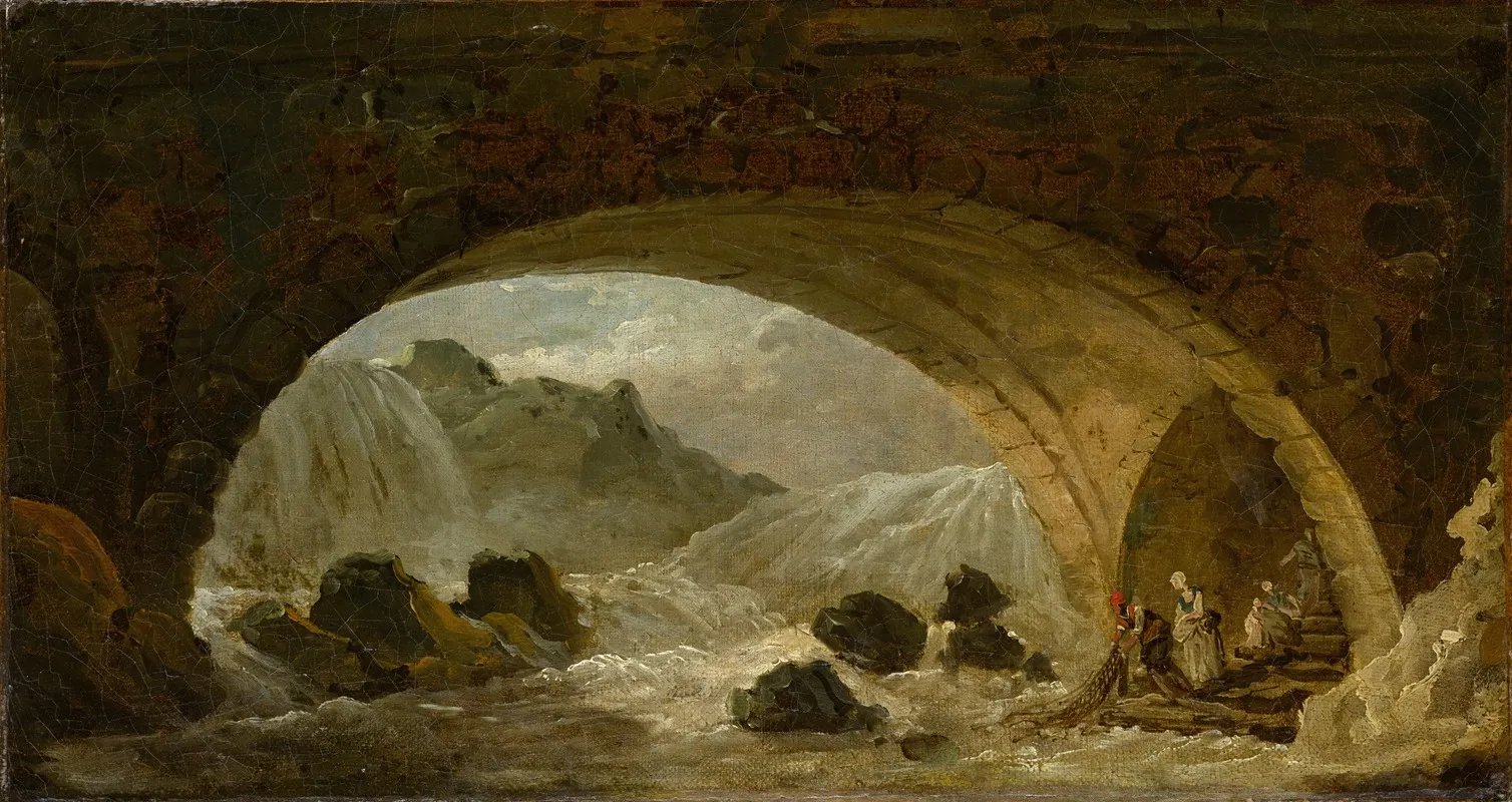 Fishermen Under A Bridge