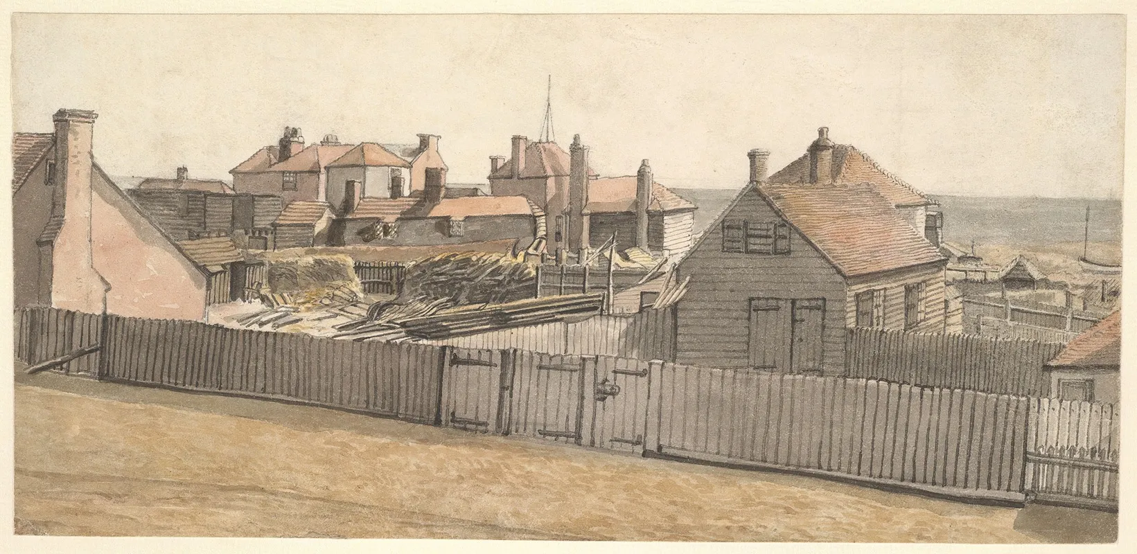 Fishermens Cottages And Other Houses On The Beach At Hastings