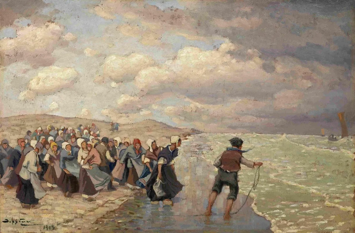 Fishermens Wifes Wall Art by Viktor Zarubin - High-Resolution Digital Print