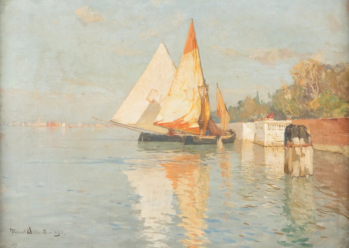Fishing Boats By Venice Wall Art by Manuel Wielandt - High-Resolution Digital Print