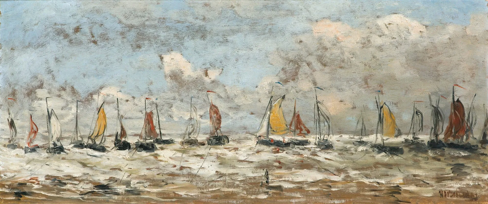 Fishing Fleet Off The Dutch Coast