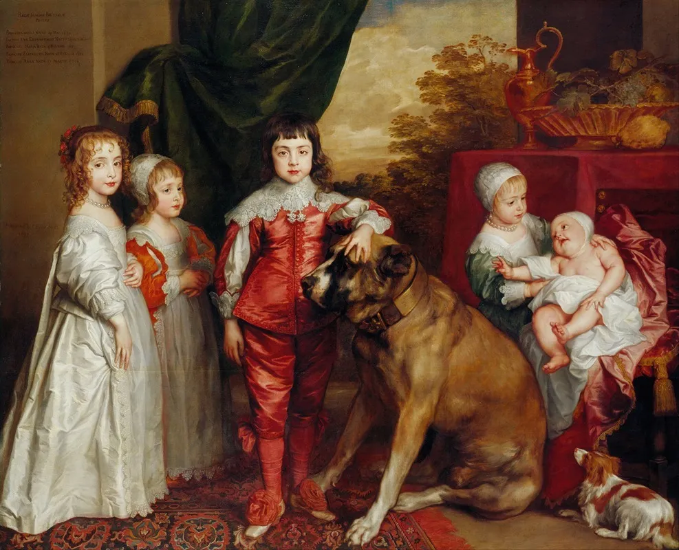 Five Eldest Children Of Charles I Wall Art by Anthony van Dyck - High-Resolution Digital Print