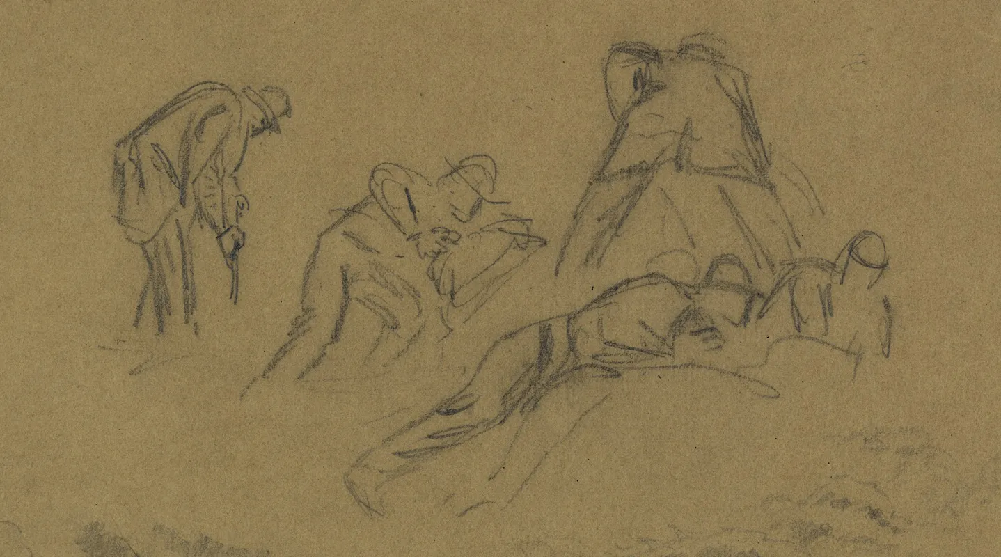 Five Men Digging