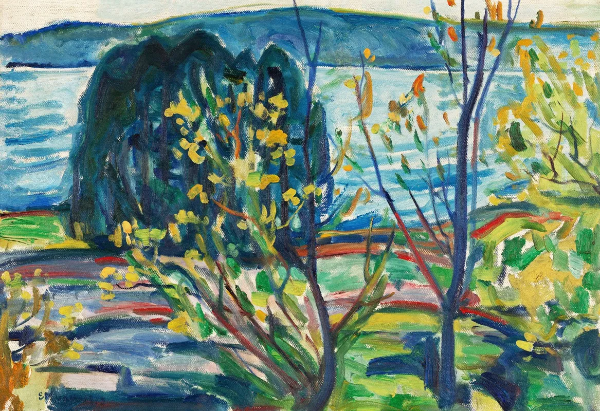 Fjordlandskap Fjord Landscape