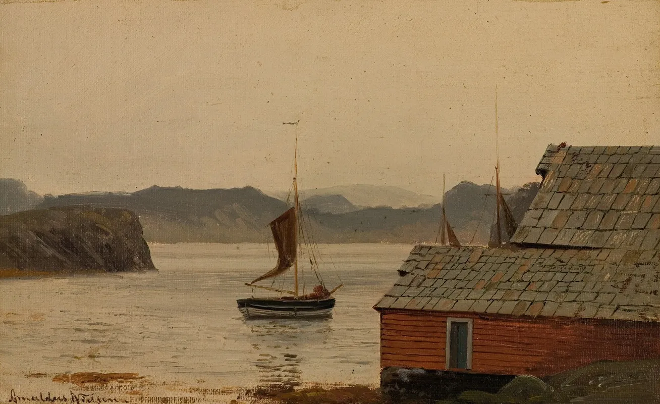 Fjordstudie 2 Wall Art by Amaldus Nielsen - High-Resolution Digital Print