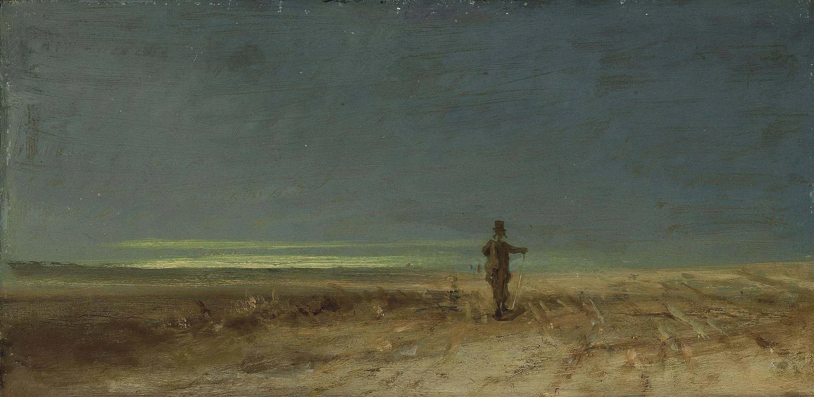 Flachlandschaft Mit Vogelscheuche