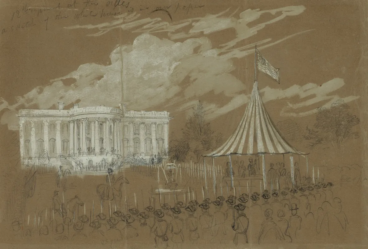 Flag Raising At The White House
