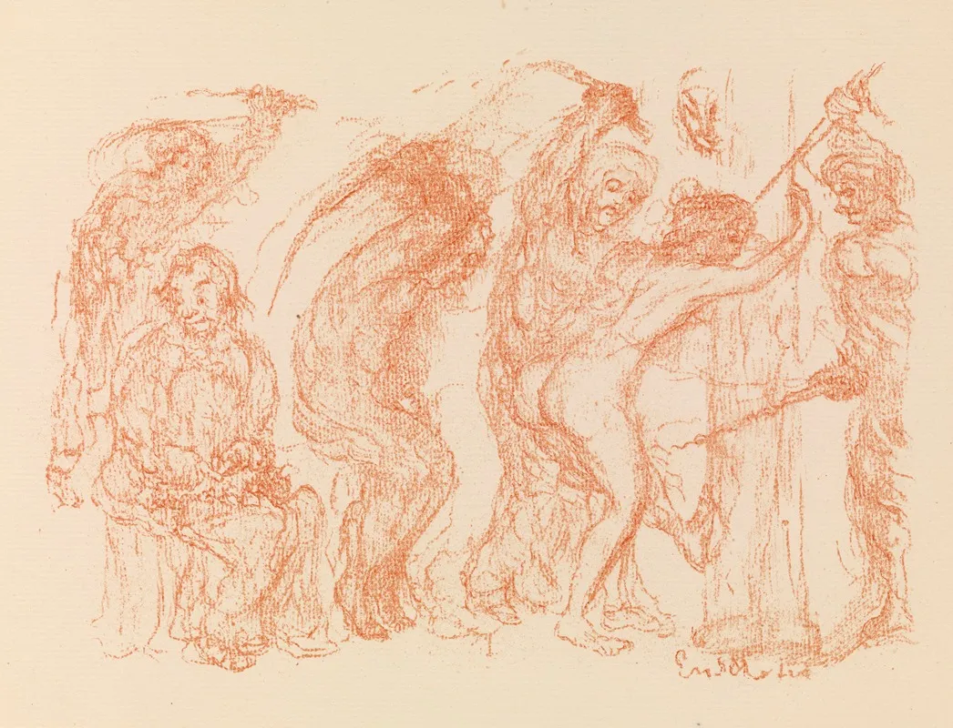 Flagellation 3 Wall Art by James Ensor - High-Resolution Digital Print
