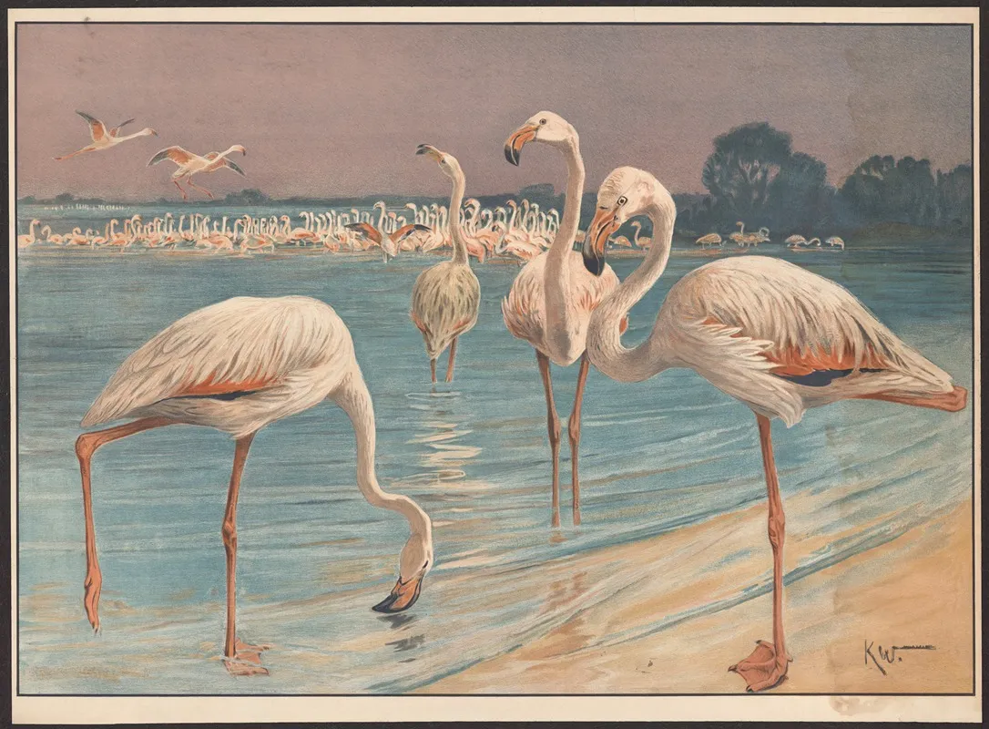 Flamingo 2 Wall Art by Karl Wagner - High-Resolution Digital Print