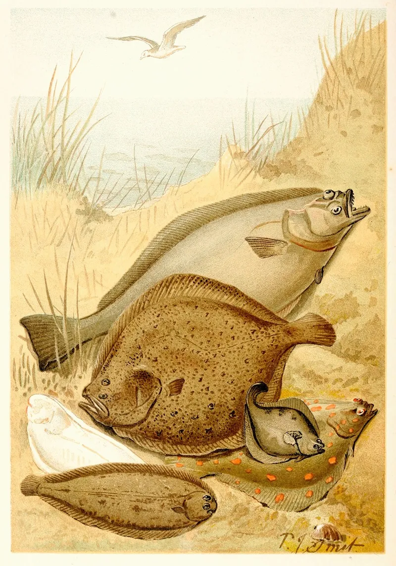 Flat Fish Wall Art by Pierre Jacques Smit - High-Resolution Digital Print