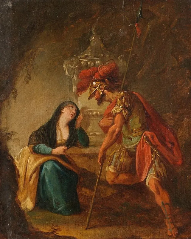 Flavianus Und Seine Frau Dafrosa Wall Art by Franz Joseph Spiegler - High-Resolution Digital Print