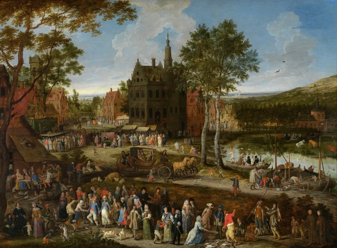 Flemish Kermis 2 Wall Art by Peeter Gijsels - High-Resolution Digital Print