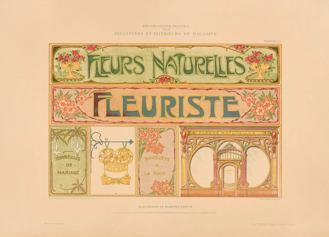 Fleuriste Et Horticulteur 2 Wall Art by Henry Guédy - High-Resolution Digital Print