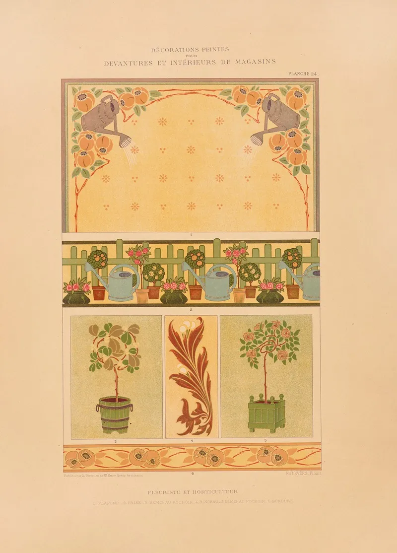 Fleuriste Et Horticulteur Wall Art by Henry Guédy - High-Resolution Digital Print