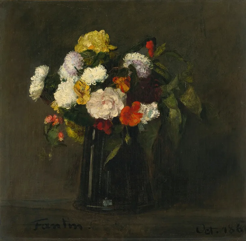 Fleurs 2 Wall Art by Henri Fantin-Latour - High-Resolution Digital Print