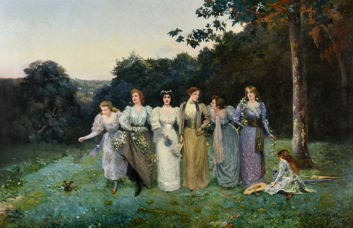 Fleurs Dete Wall Art by Gaston Bethune - High-Resolution Digital Print