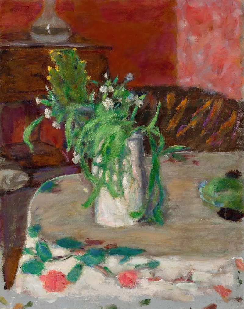 Fleurs Et Carafe Wall Art by Pierre Bonnard - High-Resolution Digital Print