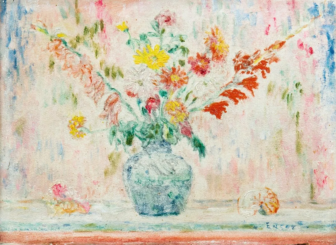 Fleurs Et Coquilles Wall Art by James Ensor - High-Resolution Digital Print