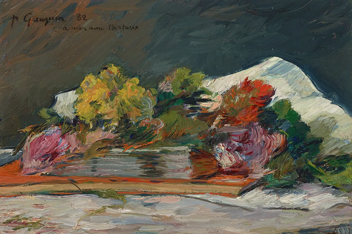 Fleurs Et Livres Wall Art by Paul Gauguin - High-Resolution Digital Print