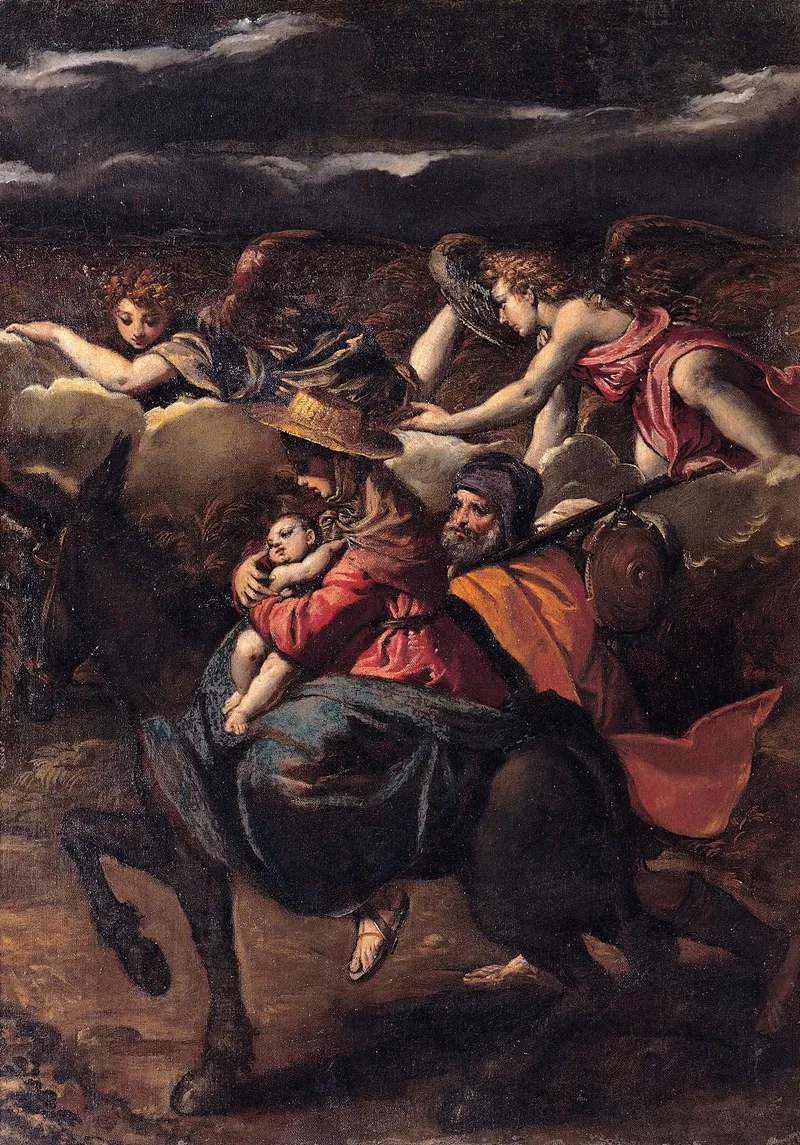 Flight Into Egypt 15 Wall Art by Scarsellino - High-Resolution Digital Print