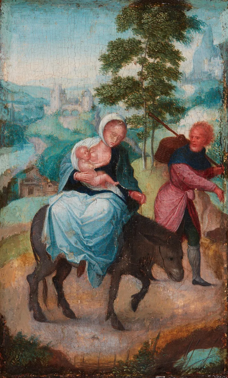 Flight Into Egypt 7 Wall Art by Adriaen Isenbrandt - High-Resolution Digital Print