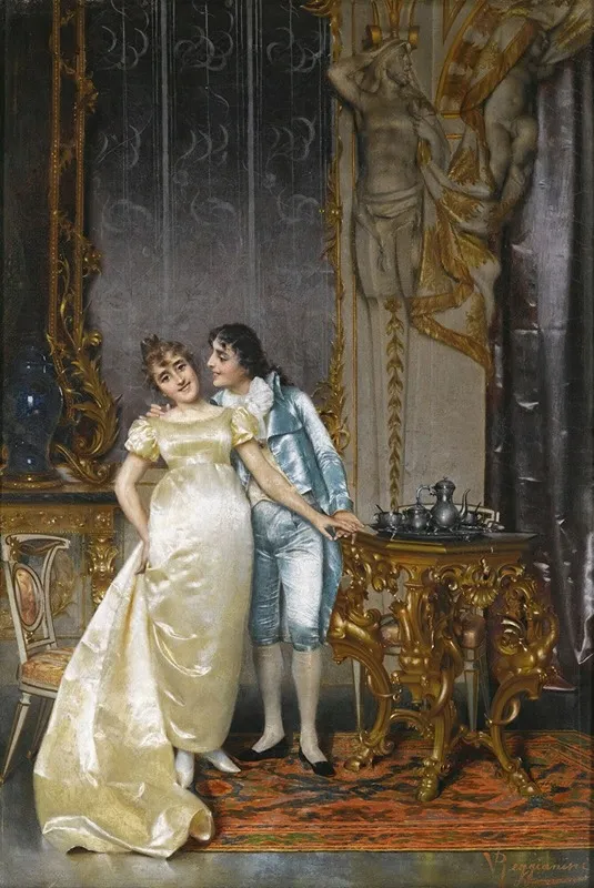 Flirtation 5 Wall Art by Vittorio Reggianini - High-Resolution Digital Print