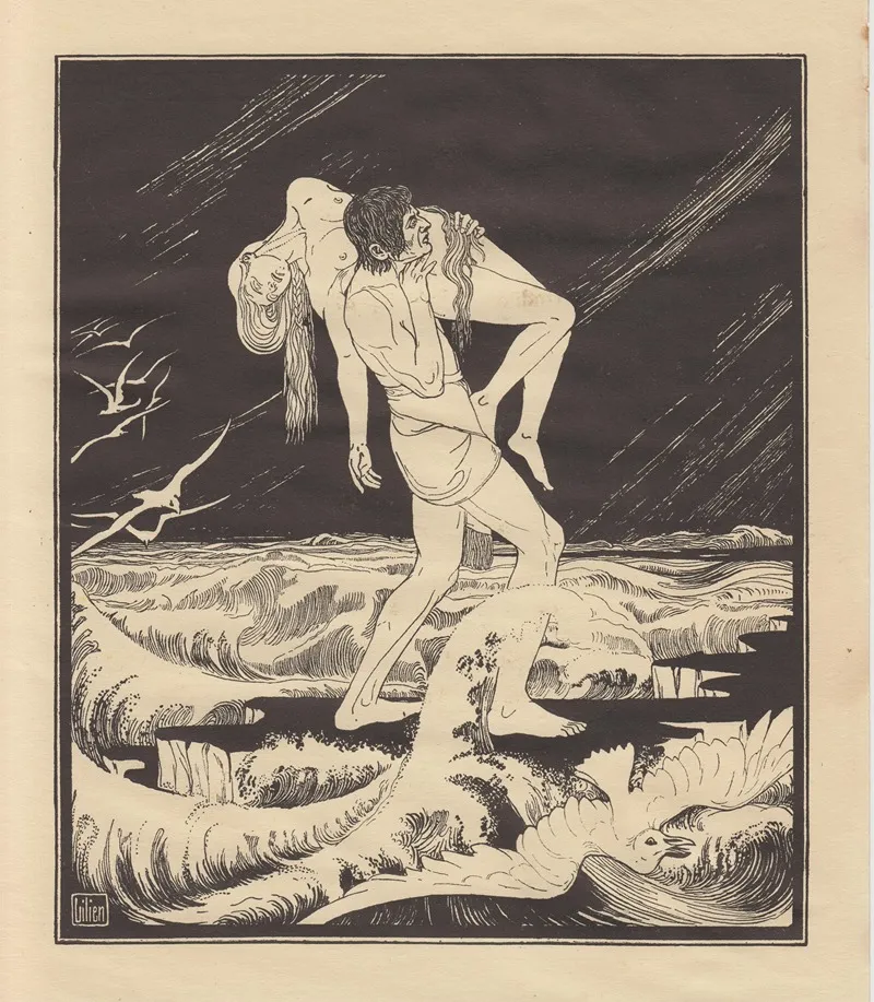 Flood 6 Wall Art by Ephraim Moses Lilien - High-Resolution Digital Print