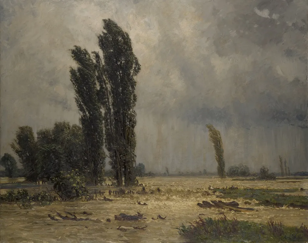 Flood Wall Art by Adolf Stäbli - High-Resolution Digital Print