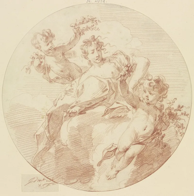 Flora With Two Genii