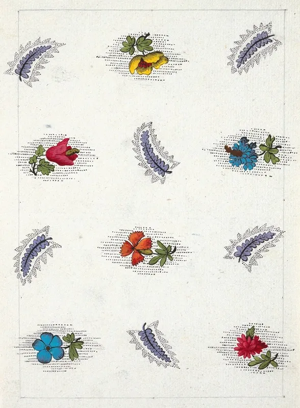 Floral Design For Printed Textile Pl Ix