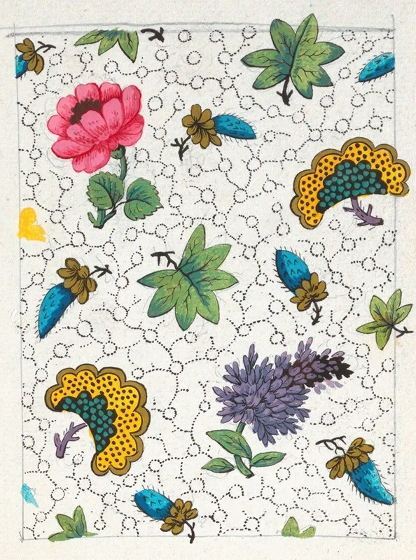 Floral Design For Printed Textile Pl Viii