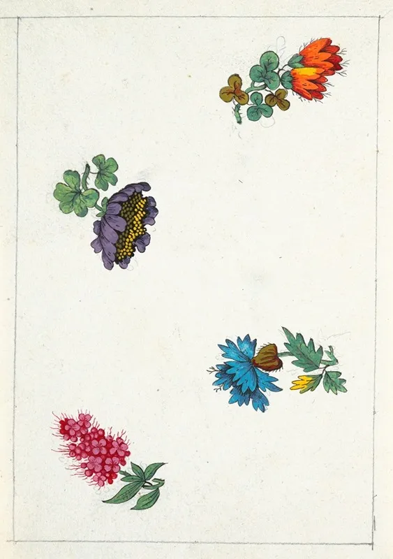Floral Design For Printed Textile Pl Xi
