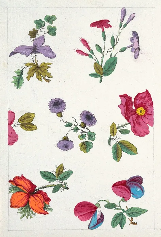 Floral Design For Printed Textile Pl Xii