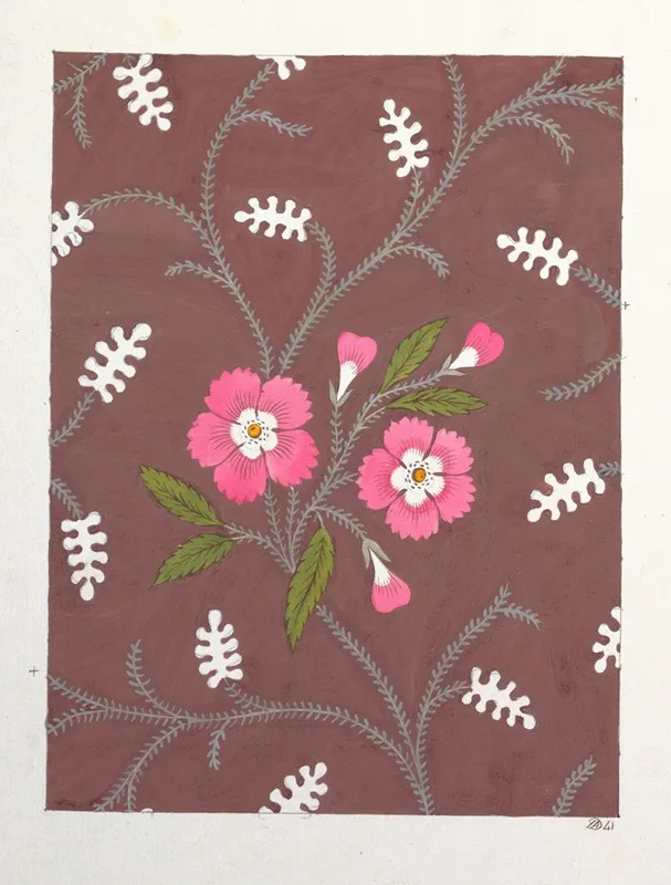 Floral Design For Printed Textile Pl Xl