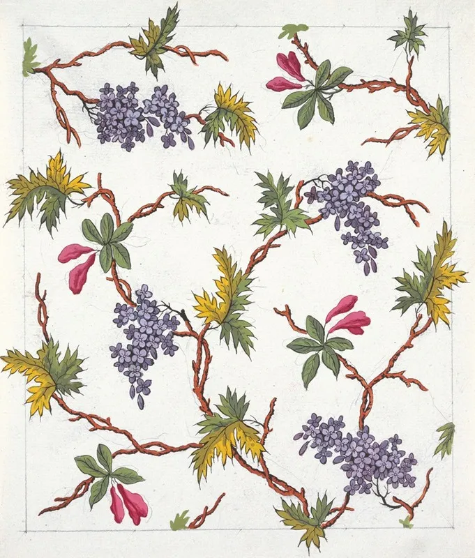 Floral Design For Printed Textile Pl Xviii