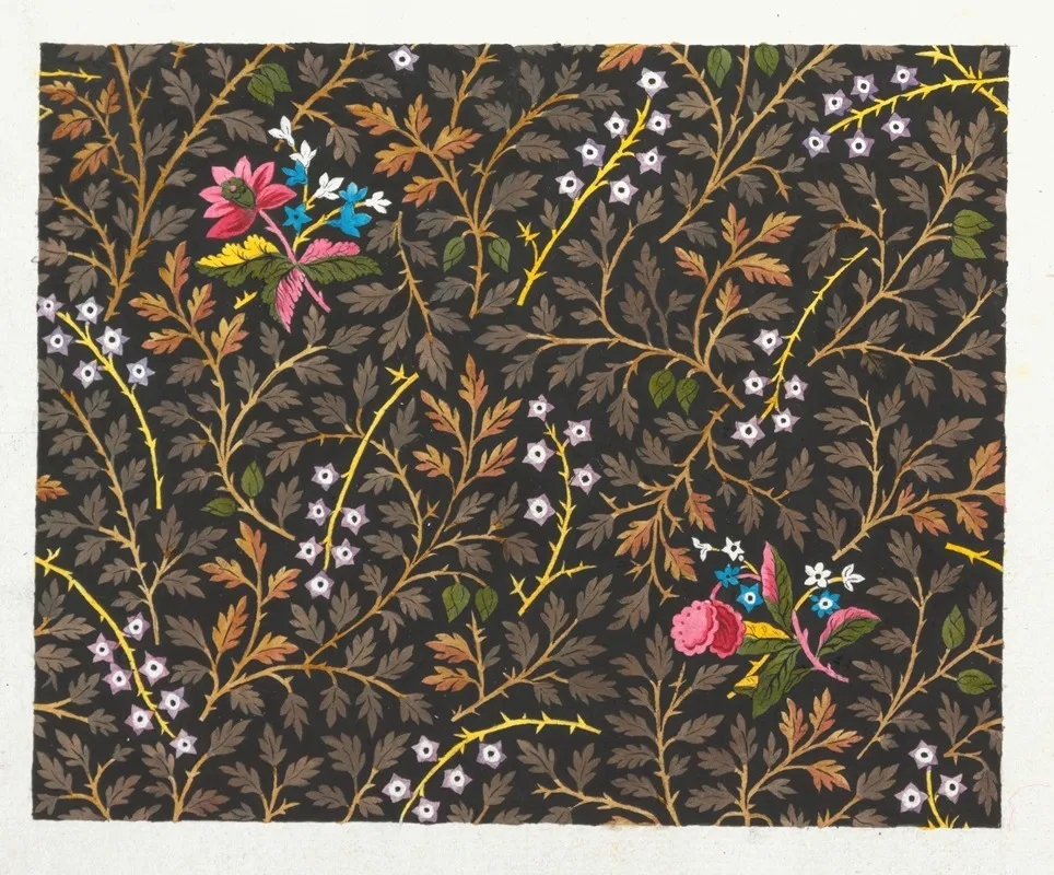 Floral Design For Printed Textile Pl Xxv