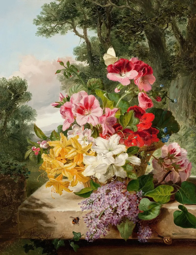 Floral Still Life 11 Wall Art by John Wainwright - High-Resolution Digital Print