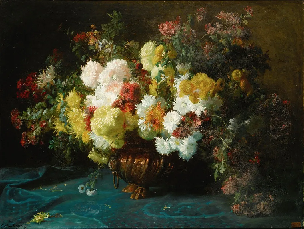 Floral Still Life 5 Wall Art by Adolphe Louis Castex-Dégrange - High-Resolution Digital Print