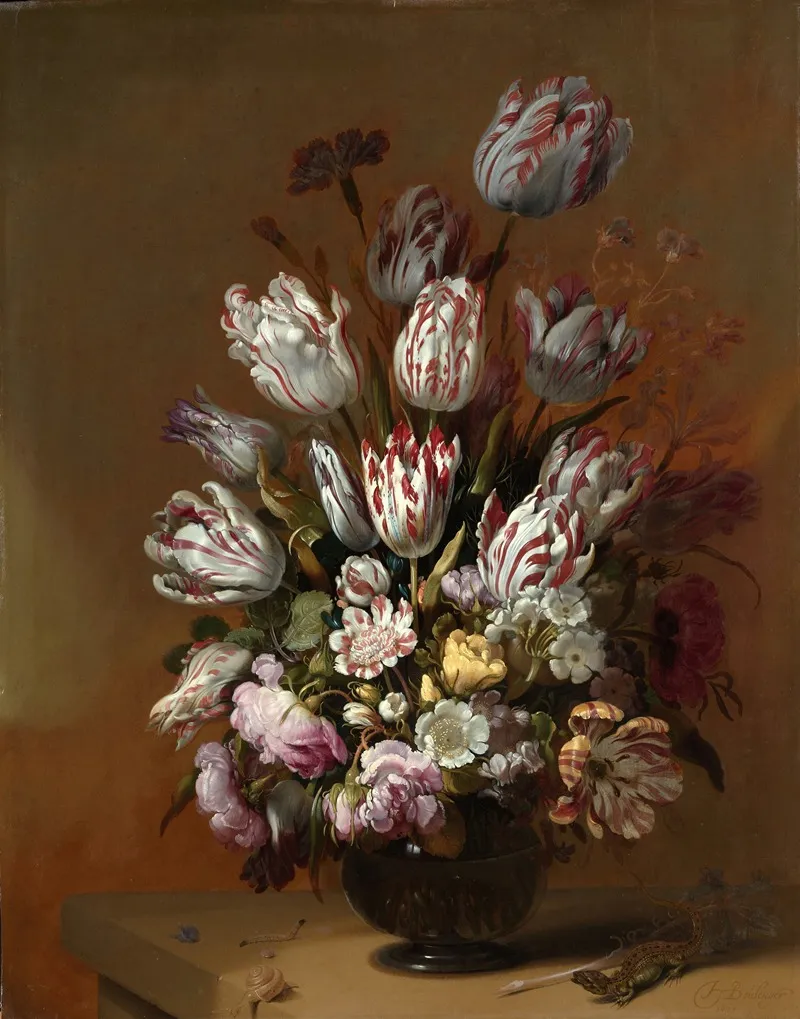 Floral Still Life Wall Art by Hans Bollongier - High-Resolution Digital Print